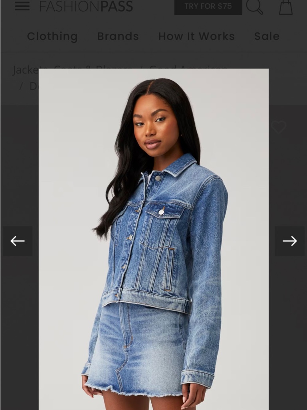Good American Denim Jacket NWT XS - Picture 5 of 5